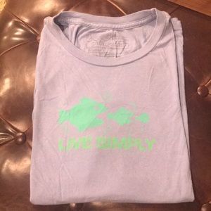 Patagonia T-shirt “Live Simply” with fish